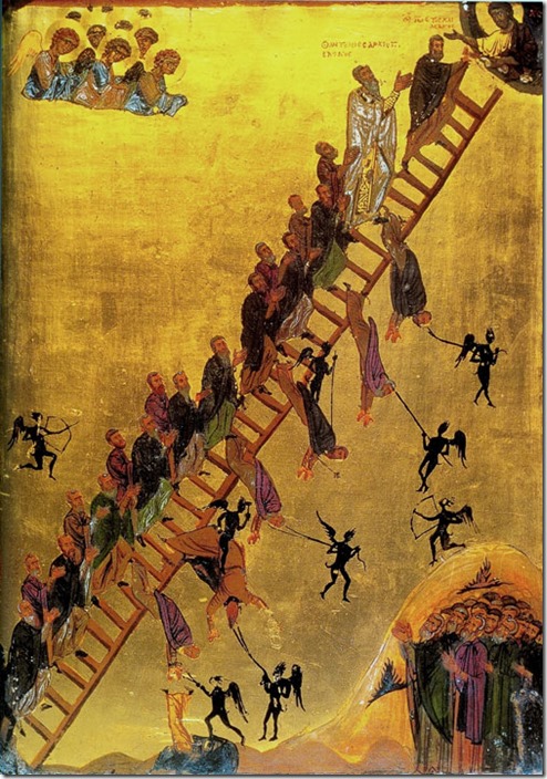סולם העלייה לאלוהות, מנזר סנטה קתרינה בסיני, המאה ה-12
